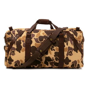 Campaign Waxed Canvas Large Duffle Bag by Mission Mercantile Leather Goods, handmade leather goods detail photo 31