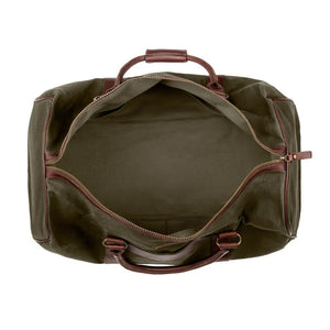 Campaign Waxed Canvas Large Field Duffle Bag Mission Mercantile Leather Goods