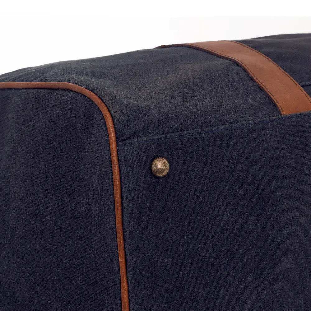 Campaign Waxed Canvas Large Field Duffle Bag Mission Mercantile Leather Goods