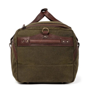 Campaign Waxed Canvas Medium Duffle Bag by Mission Mercantile Leather Goods, handmade leather goods detail photo 15
