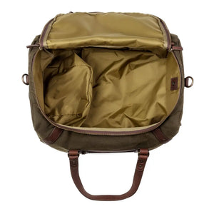 Campaign Waxed Canvas Medium Duffle Bag by Mission Mercantile Leather Goods, handmade leather goods detail photo 16