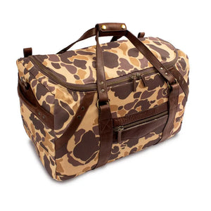 Campaign Waxed Canvas Medium Duffle Bag by Mission Mercantile Leather Goods, handmade leather goods detail photo 18