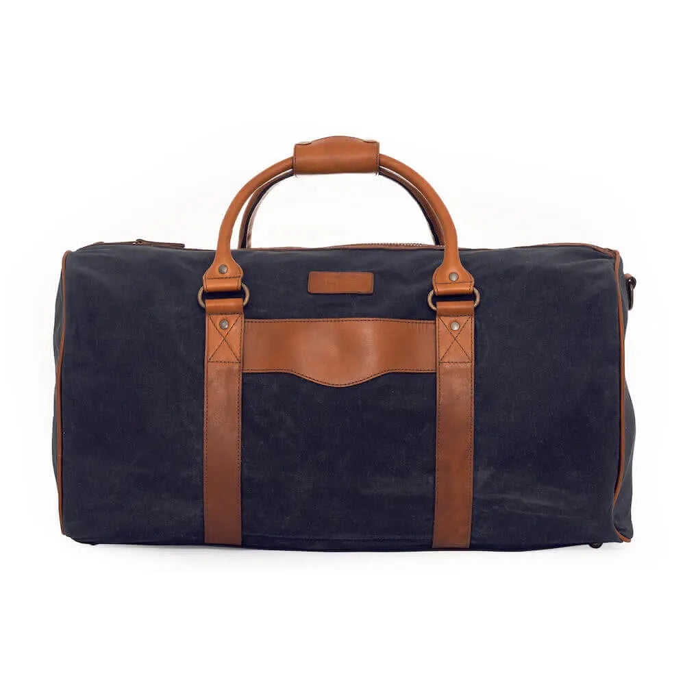 Campaign Waxed Canvas Medium Field Duffle Bag Mission Mercantile Leather Goods