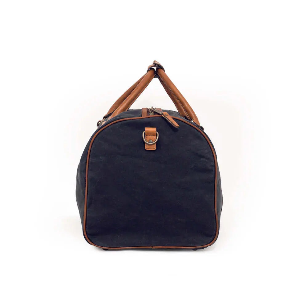 Campaign Waxed Canvas Medium Field Duffle Bag Mission Mercantile Leather Goods