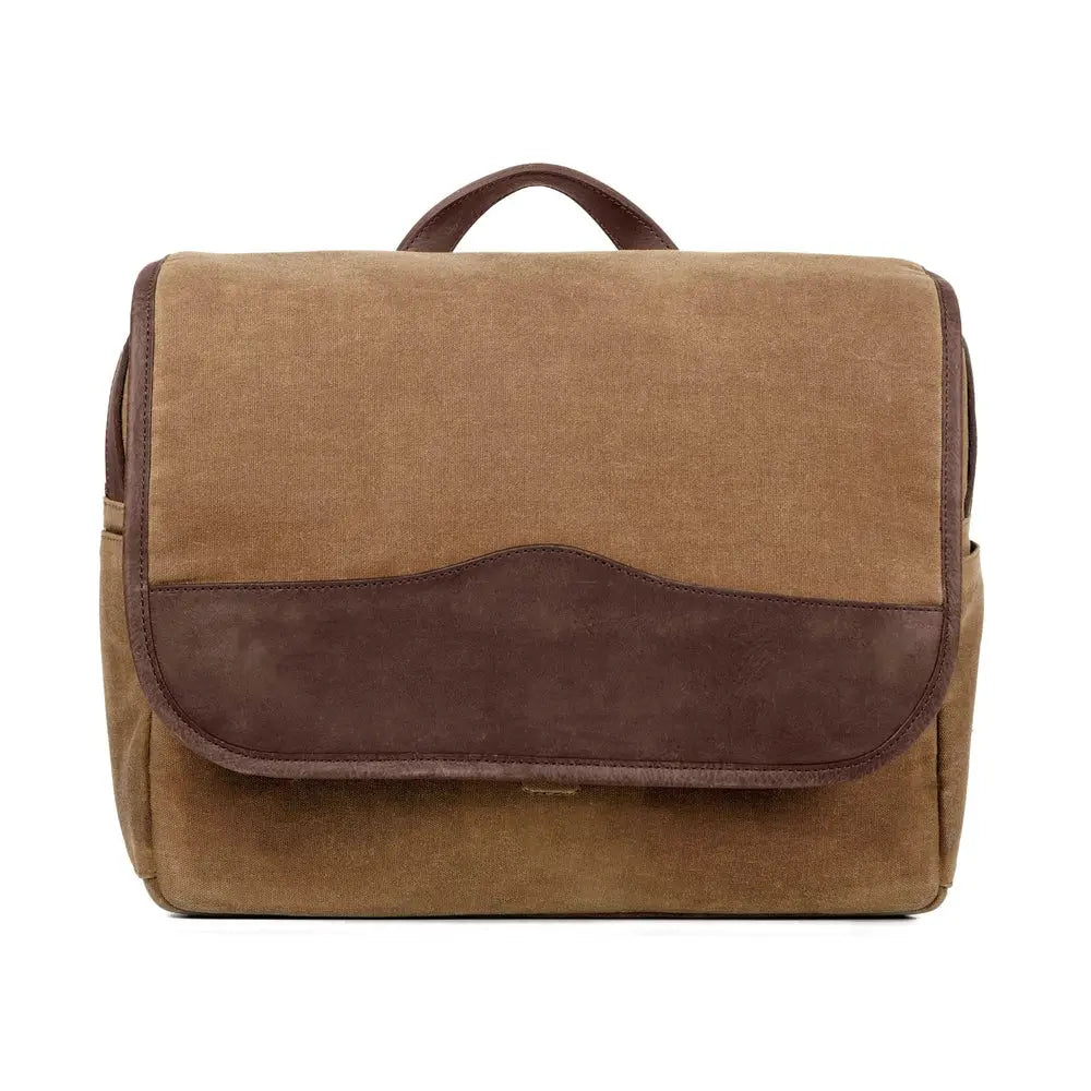 Campaign Waxed Canvas Messenger Bag Mission Mercantile Leather Goods