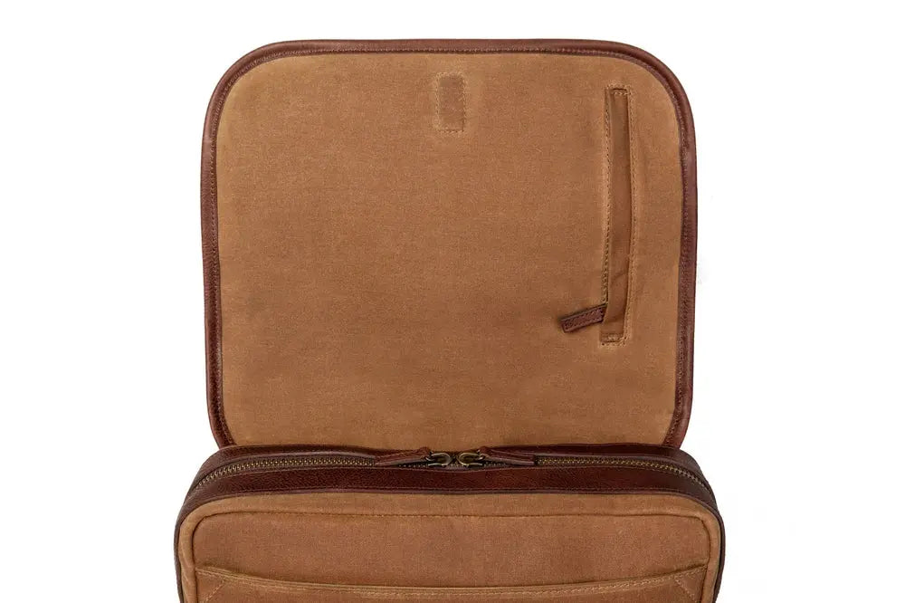 Campaign Waxed Canvas Messenger Bag Mission Mercantile Leather Goods