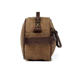 Campaign Waxed Canvas Toiletry Shave Kit Mission Mercantile Leather Goods
