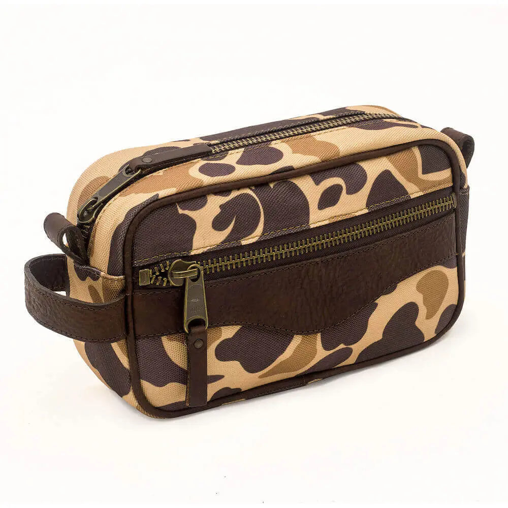 Campaign Waxed Canvas Toiletry Shave Kit Mission Mercantile Leather Goods