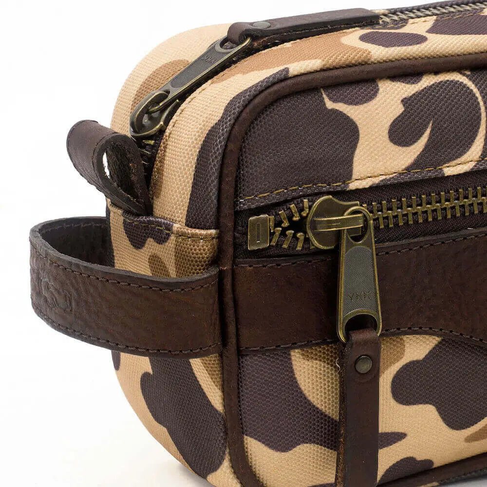 Campaign Waxed Canvas Toiletry Shave Kit Mission Mercantile Leather Goods