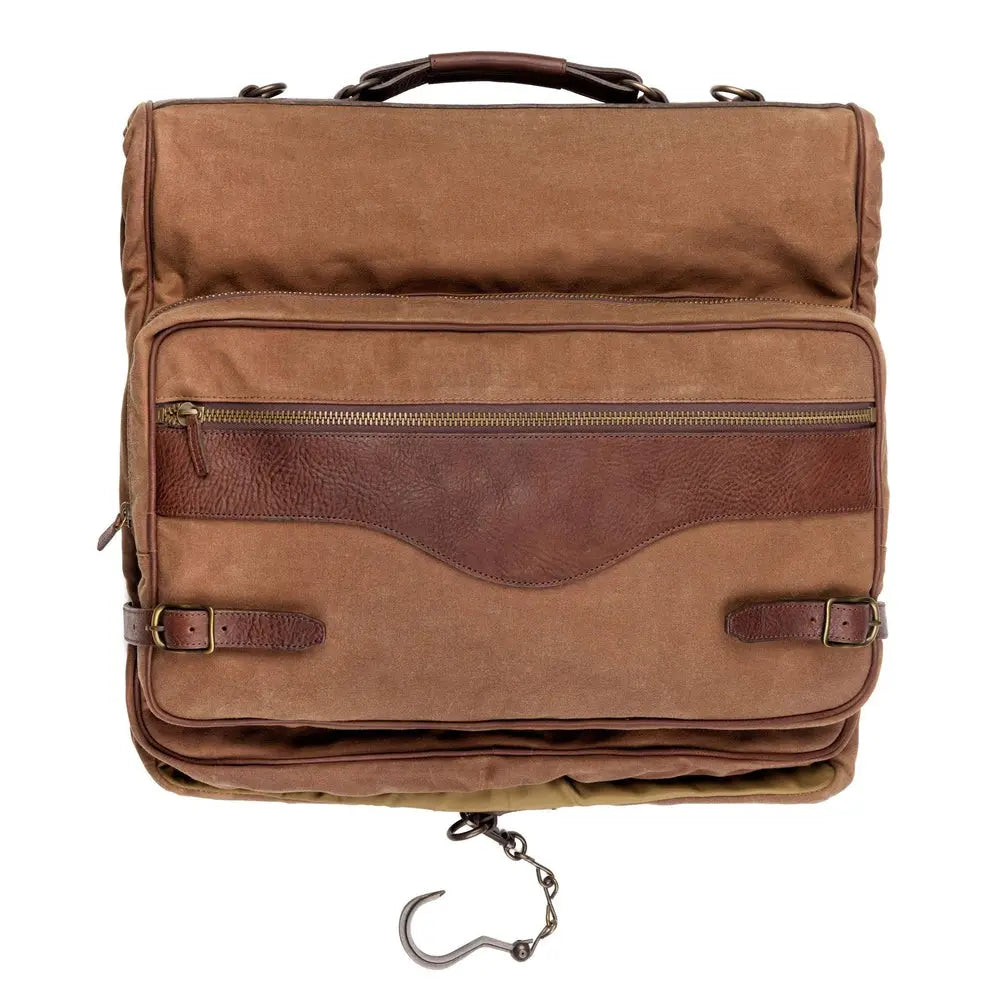 Campaign Waxed Canvas Valet Bag by Mission Mercantile Leather Goods, handmade leather goods main product photo