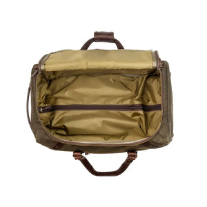 Campaign Waxed Canvas Wheeled Carry-On Duffle Bag Mission Mercantile Leather Goods