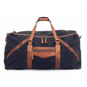 Campaign Waxed Canvas X-Large Duffle Bag Mission Mercantile Leather Goods