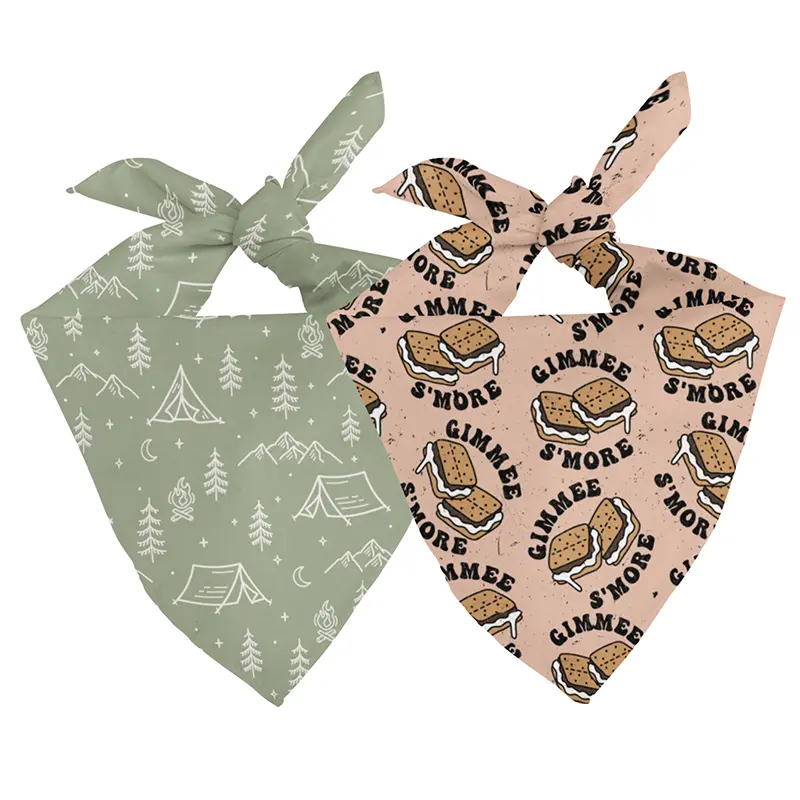 Camping & Smores Dog Bandana by Dog Bandana Co., pet accessory main product photo