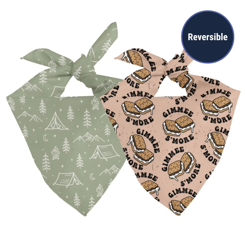 Camping & Smores Dog Bandana by Dog Bandana Co., pet accessory detail photo 2