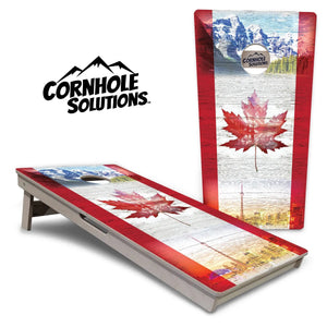 Canada Mountain Scene Cornhole Boards - Professional Tournament Series Cornhole Solutions