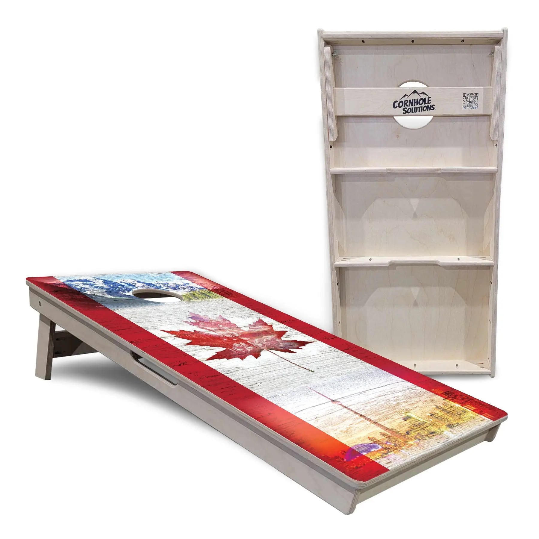 Canada Mountain Scene Cornhole Boards - Professional Tournament Series Cornhole Solutions