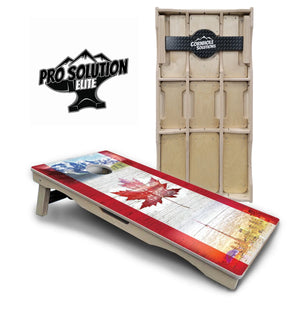 Canadian Mountain Scene Cornhole Boards - Pro Solution Elite Series Cornhole Solutions