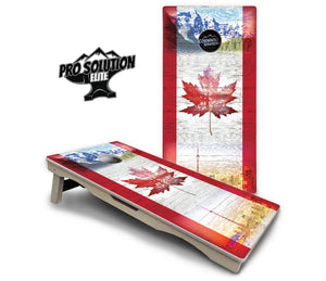 Canadian Mountain Scene Cornhole Boards - Pro Solution Elite Series Cornhole Solutions
