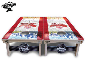 Canadian Mountain Scene Cornhole Boards - Pro Solution Elite Series Cornhole Solutions