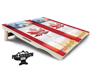 Canadian Mountain Scene Cornhole Boards - Pro Solution Elite Series Cornhole Solutions