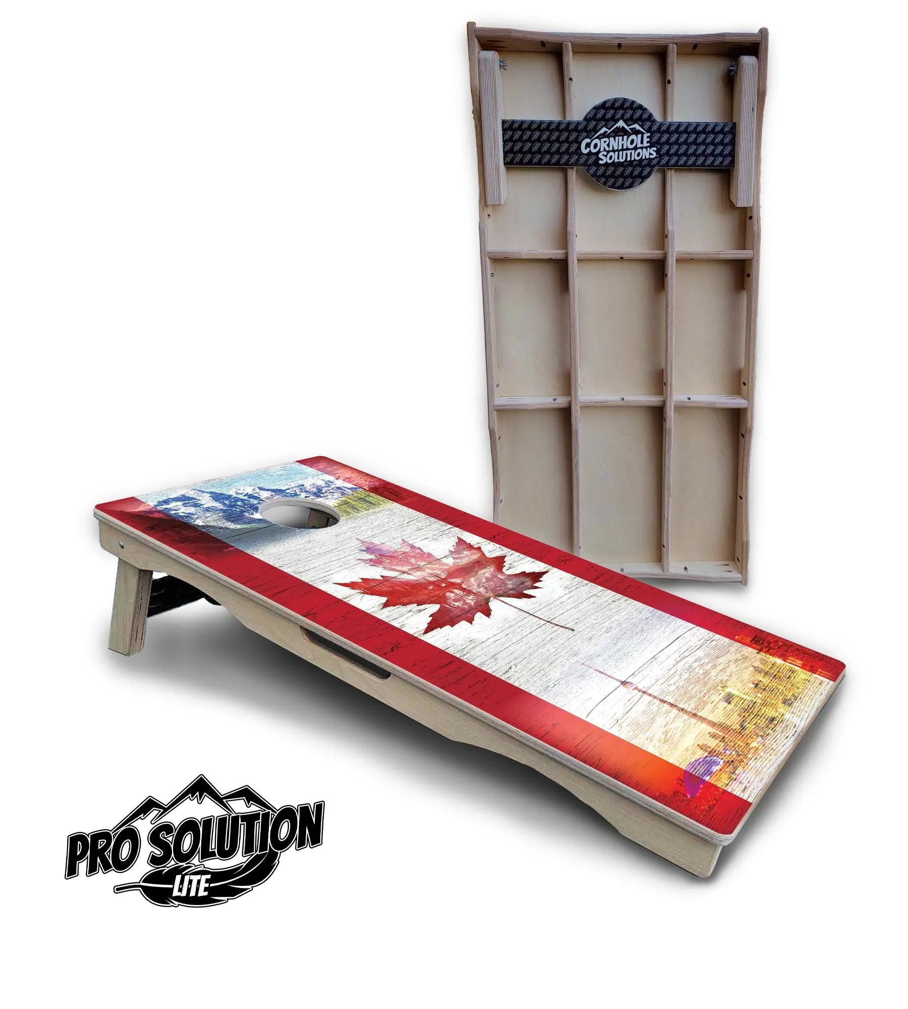 Canadian Mountain Scene Cornhole Boards - Pro Solution Lite Series Cornhole Solutions