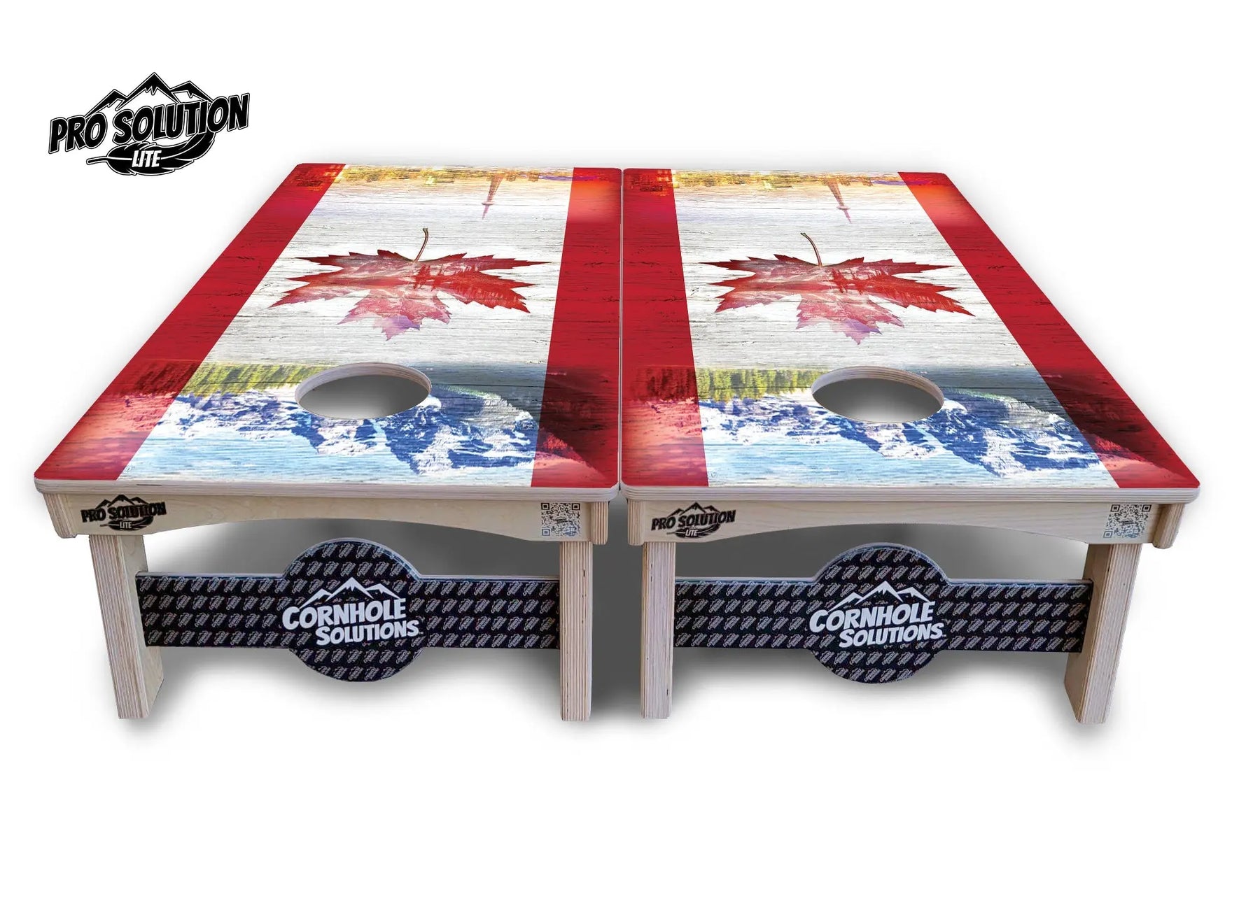 Canadian Mountain Scene Cornhole Boards - Pro Solution Lite Series Cornhole Solutions