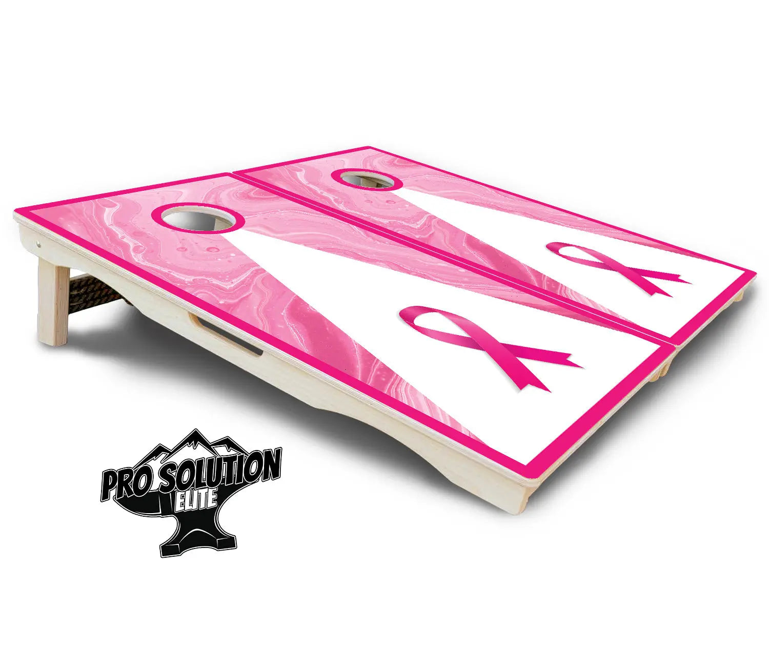 Cancer Awareness Cornhole Boards - Pro Solution Elite Series by Cornhole Solutions, custom cornhole board detail photo 6