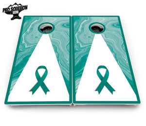 Cancer Awareness Cornhole Boards - Pro Solution Elite Series by Cornhole Solutions, custom cornhole board detail photo 10
