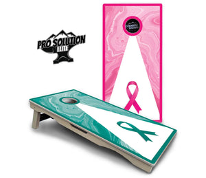 Cancer Awareness Cornhole Boards - Pro Solution Elite Series by Cornhole Solutions, custom cornhole board detail photo 12