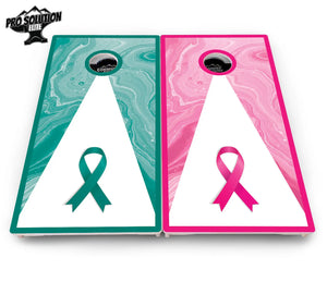 Cancer Awareness Cornhole Boards - Pro Solution Elite Series by Cornhole Solutions, custom cornhole board detail photo 13