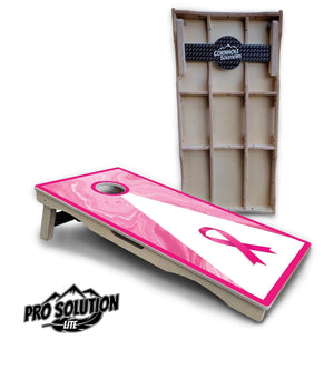 Cancer Awareness Cornhole Boards - Pro Solution Lite Series Cornhole Solutions