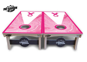 Cancer Awareness Cornhole Boards - Pro Solution Lite Series Cornhole Solutions