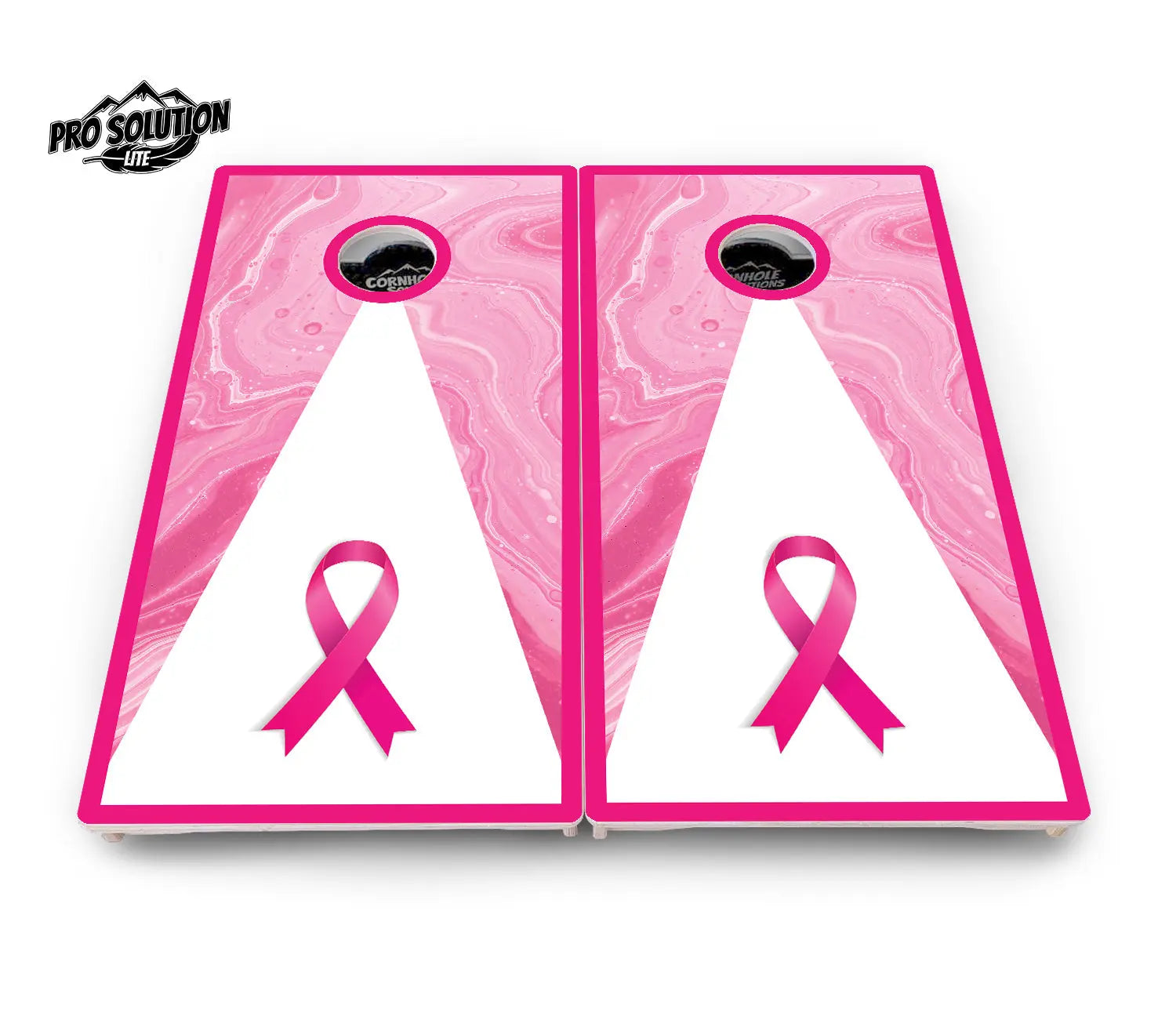 Cancer Awareness Cornhole Boards - Pro Solution Lite Series Cornhole Solutions