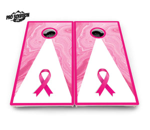 Cancer Awareness Cornhole Boards - Pro Solution Lite Series Cornhole Solutions
