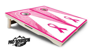 Cancer Awareness Cornhole Boards - Pro Solution Lite Series Cornhole Solutions
