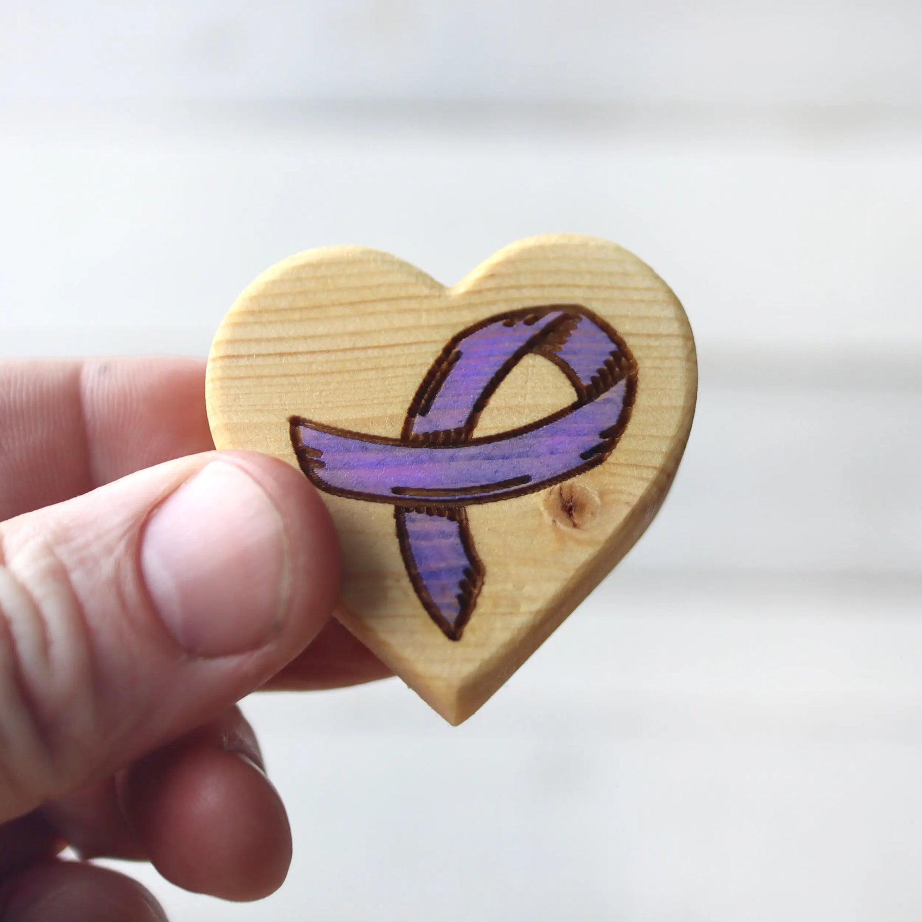 Cancer Awareness Hearts by Dennehey Design Co., Southern home decor main product photo