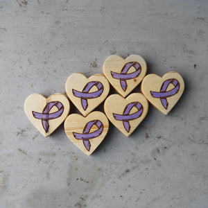Cancer Awareness Hearts by Dennehey Design Co., Southern home decor detail photo 19