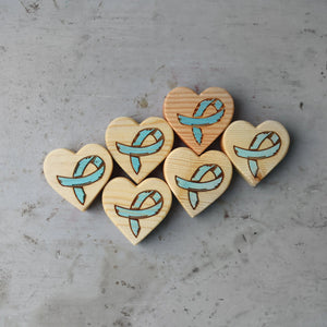 Cancer Awareness Hearts by Dennehey Design Co., Southern home decor detail photo 22
