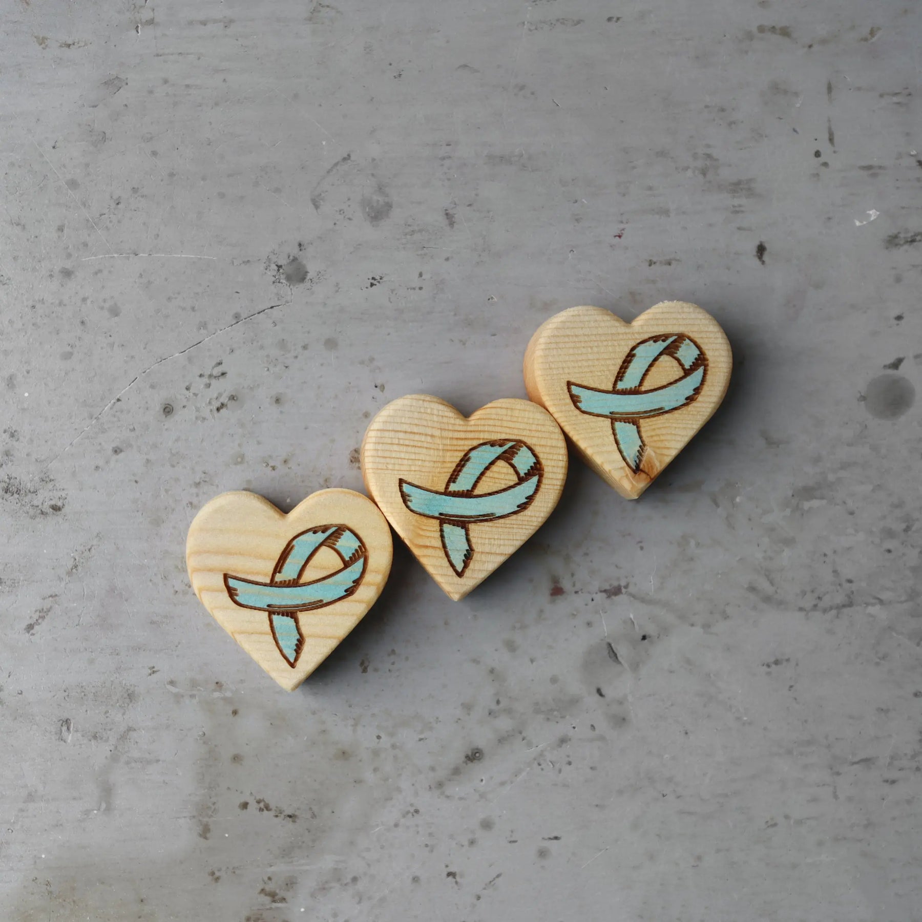 Cancer Awareness Hearts by Dennehey Design Co., Southern home decor detail photo 23