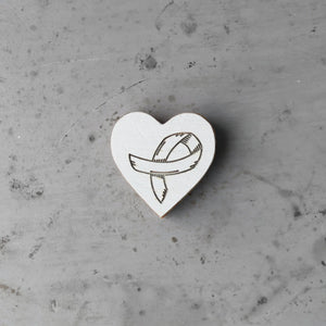 Cancer Awareness Hearts by Dennehey Design Co., Southern home decor detail photo 36