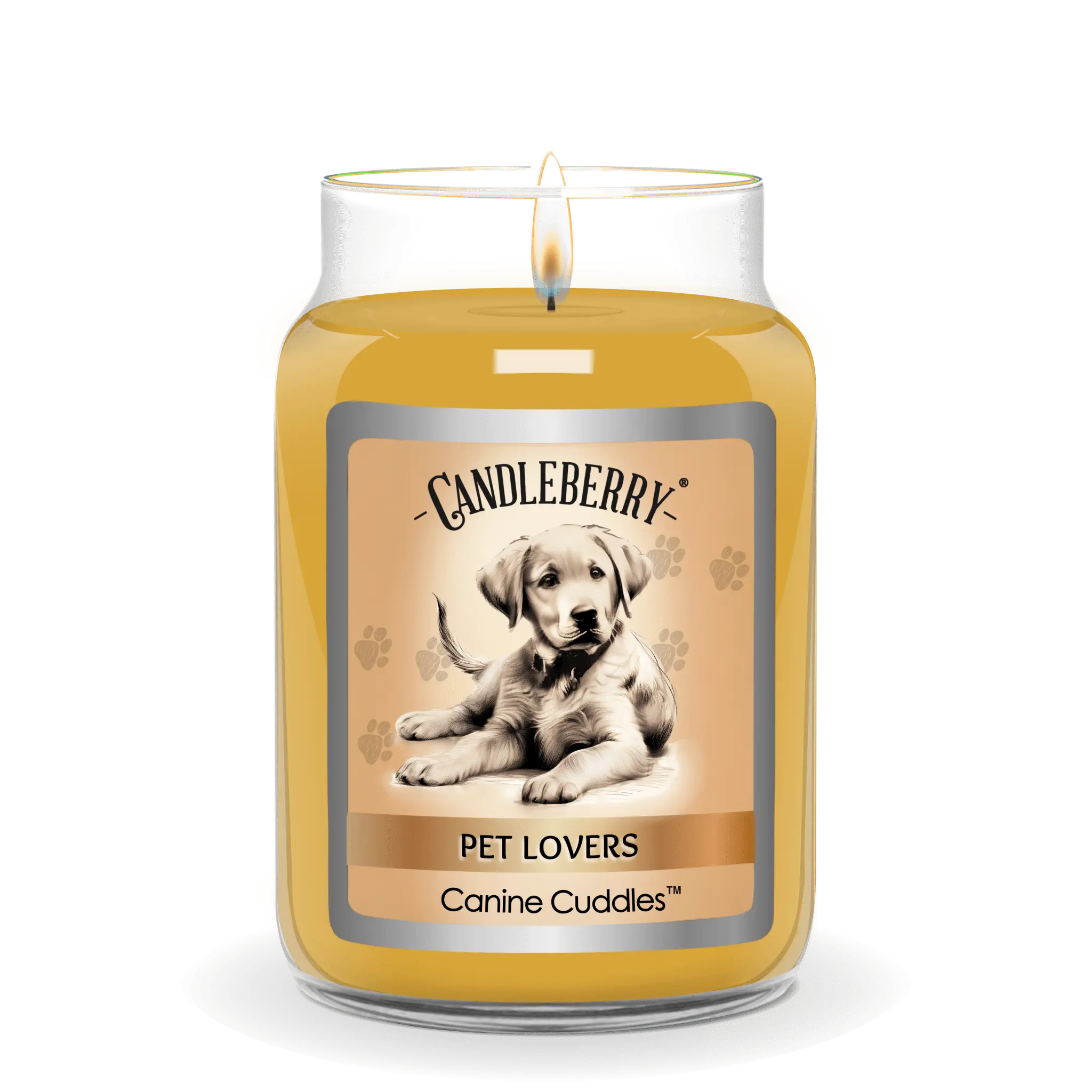 Canine Cuddles™ - Large Jar Candle (Collective) by The Candleberry® Candle Company, scented candle detail photo 2