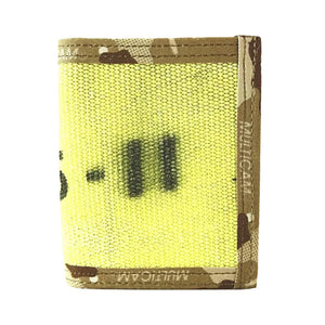 Captain Wallet Firehose Edition with yellow mesh front and camouflage trim.