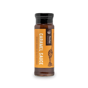 Bottle of Bourbon Smoked Sea Salt & Bourbon Caramel Sauce