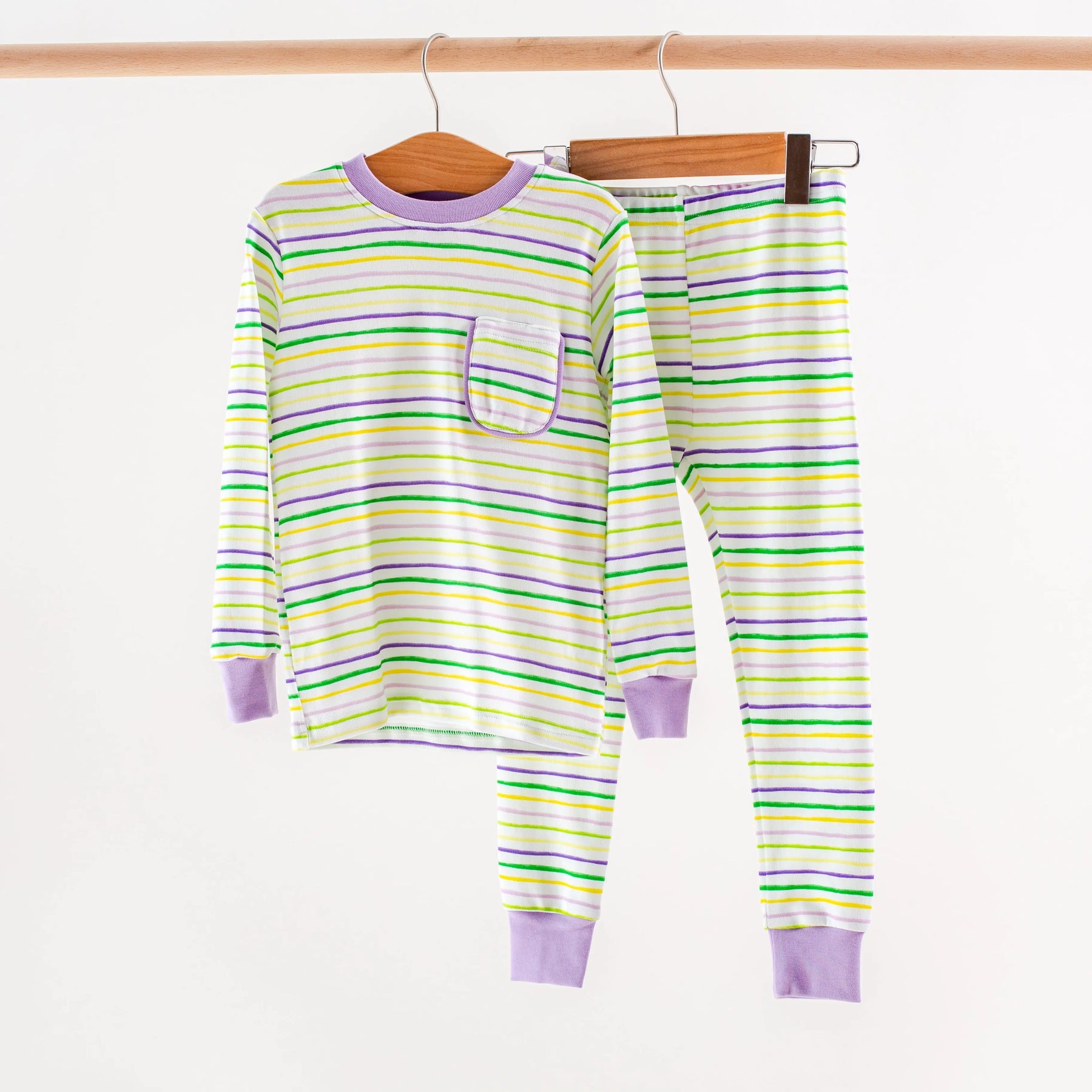 Carnival Time Organic Cotton Kids Pajamas by Nola Tawk, Southern food gift main product photo