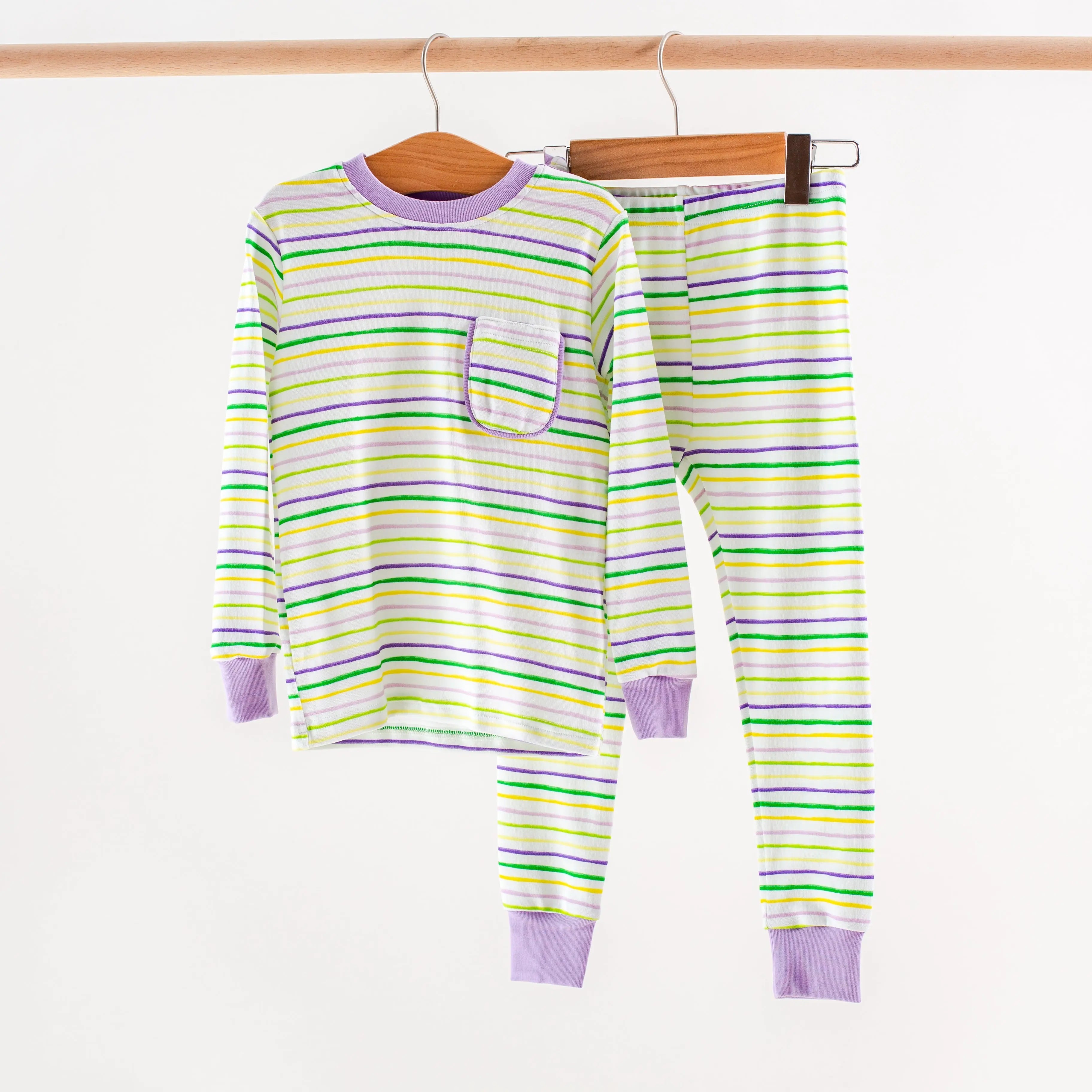 Carnival Time Organic Cotton Kids Pajamas by Nola Tawk, Southern food gift main product photo