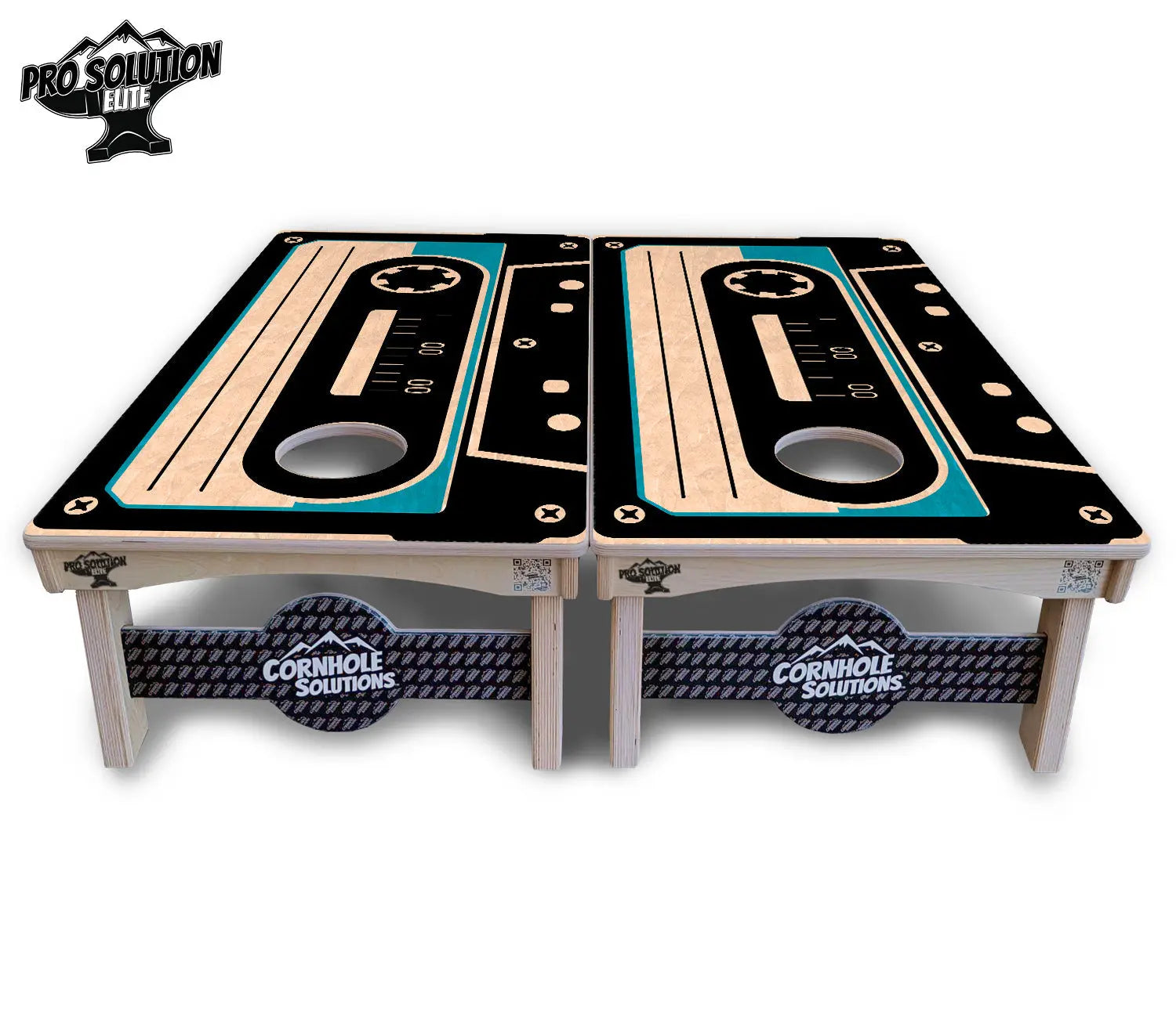 Cassette Tape Cornhole Boards - Pro Solution Elite Series by Cornhole Solutions, custom cornhole board detail photo 3
