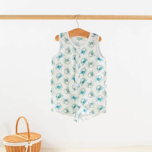 Catching Crabs Organic Muslin Shortalls Nola Tawk