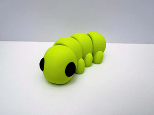 Caterpillar 3D Printed Fidget Toy | Large Nature Sensory Toy by Mushroom Lady Co, paper gift detail photo 2