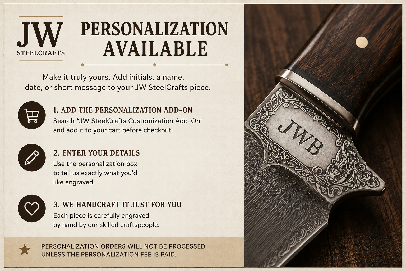 JW SteelCrafts Customization Add-On