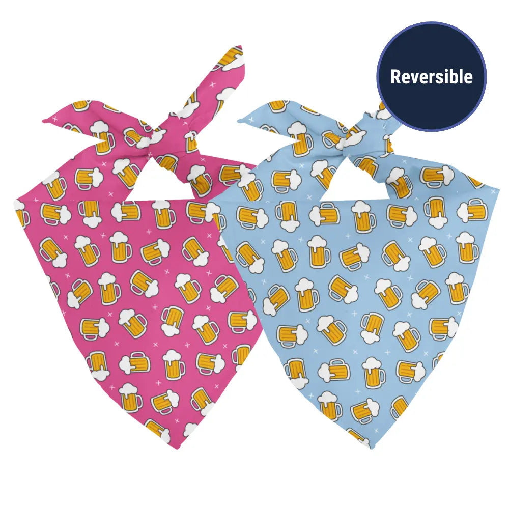 Cheers and Beers Dog Bandana by Dog Bandana Co., pet accessory detail photo 2